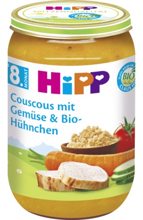 HIPP BIO COUSCOUS I WARZYWA Z KURCZAKIEM 220g 8m