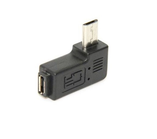 Adapter Kątowy Micro USB do Micro USB M/F PRAWY