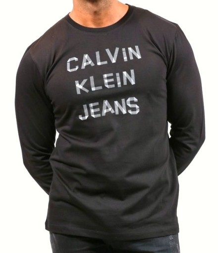 CALVIN KLEIN JEANS koszulka męska longsleeve - M