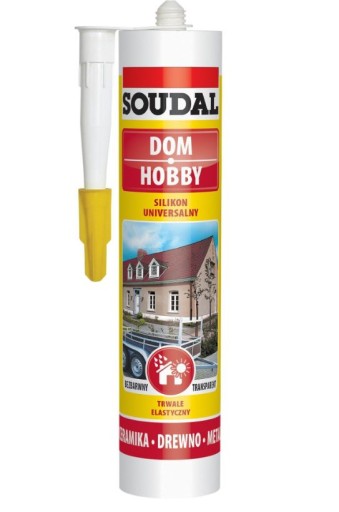 SOUDAL - SILIKON UNIWERSALNY Transparent Bezbarwny