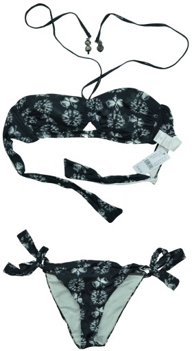 CALZEDONIA strój kąpielowy bikini czarny 70 S