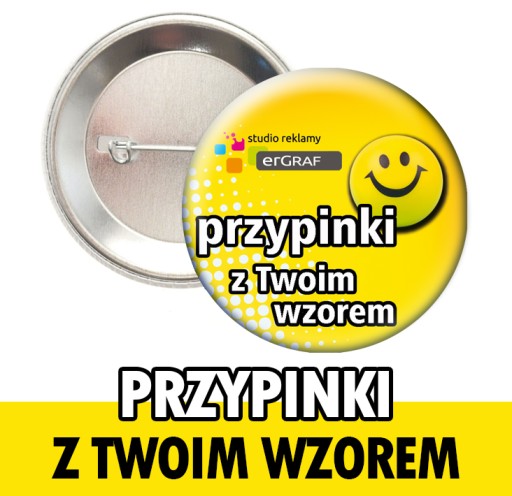 Przypinki Badziki Buttony z TWOIM WZOREM 24h