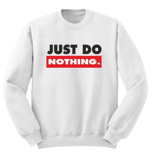 Bluza biała męska S&S JUST DO NOTHING