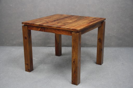 STÓŁ Drewniany Palisander 90 cm Kwadratowy Kuchenny Mały Lite Drewno LIFE