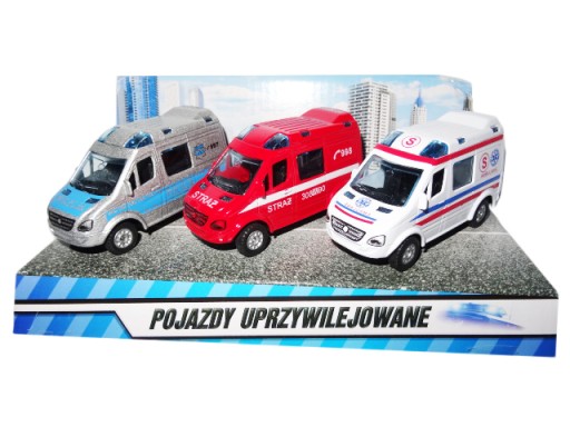 AMBULANS KARETKA POGOTOWIA POLICJA STRAŻ 19S