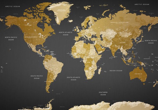 FOTOTAPETA MAPA ŚWIATA PODRÓŻ 400x280 k-A-0092-a-a