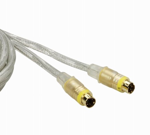 Kabel S-VIDEO SVHS 1,5m. Gold OFC Ekran HQ THOMSON