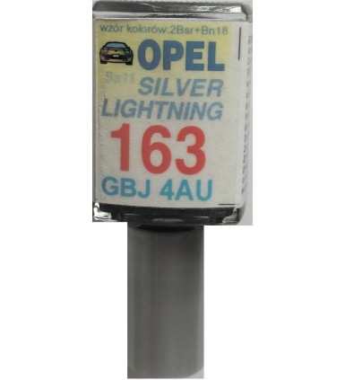 OPEL Z163 163 SILVER LIGHTNING LAKIER SAMOCHODOWY ZAPRAWKA DO RYS 10 ML ARA