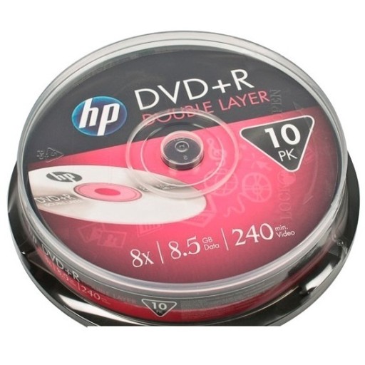 Płyty HP DVD+R DL 8.5 GB dane MUZYKA gry FILM c.10