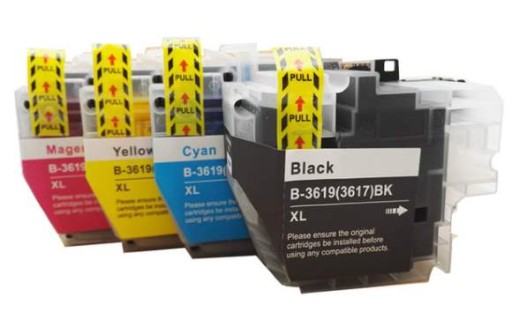 Tusz do Brother LC-3619XL J2330 J3530 J3930 zamiennik zestaw CMYK 4 szt