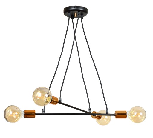 LAMPA WISZĄCA LOFT LED BRAVO 4 EDISON od EMIBIG