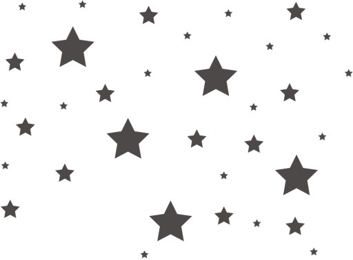NAKLEJKI NA ŚCIANĘ GWIAZDKI GWIAZDY ZESTAW XXL
