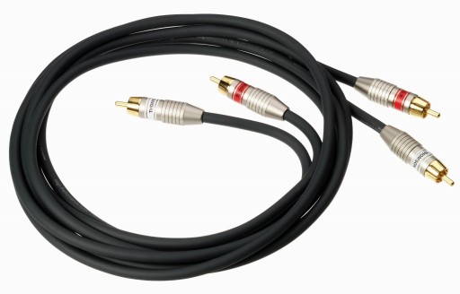 NOWY KABEL 2x RCA ZŁOTY OFC EKRANOWANY THOMSON 3m