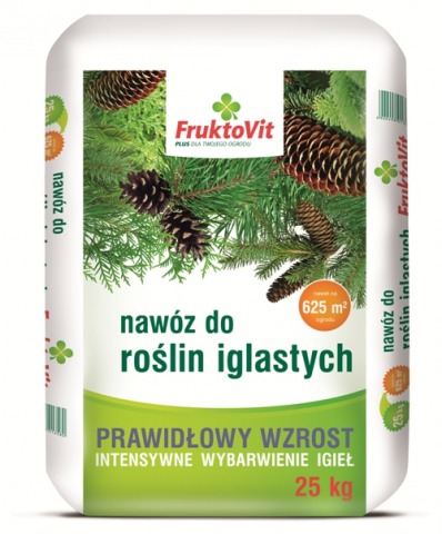 NAWÓZ FRUKTOVIT DO IGLAKÓW IGLAK TUJA ŚWIERK 25KG