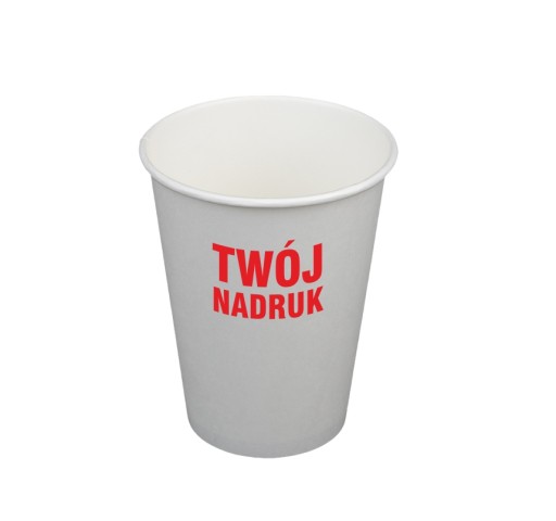 Kubki papierowe 400 ml z TWOIM NADRUKIEM 1 kolor