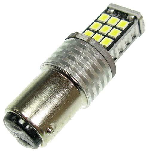 Dioda LED BAY15D P21/5W 21xSMD BIAŁA 12V CANBUS