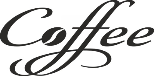 Naklejki ścienne dekoracja do kuchni Coffee KAWA 50 cm
