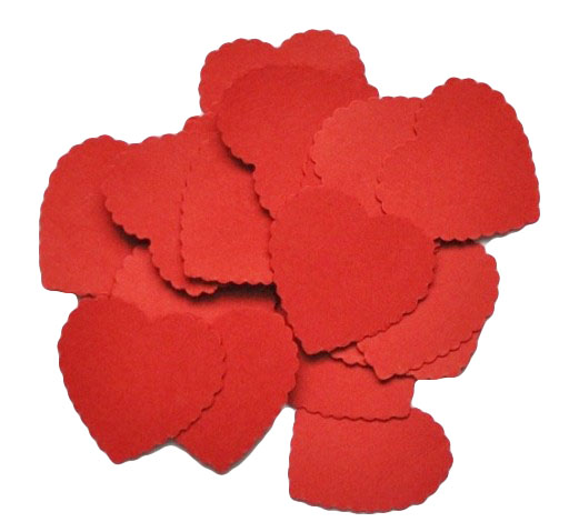 scrapki WALENTYNKI Serce serduszka 3,7cm