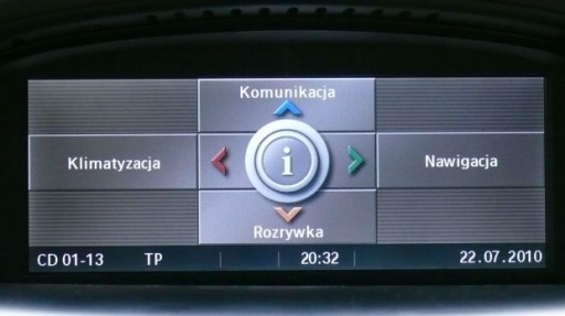 Nawigacja Polskie Menu BMW PROFESSIONAL CCC POLSKI JĘZYK