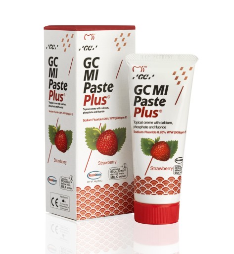 GC PASTA MI PASTE PLUS TRUSKAWKA Z FLUOREM PŁYNNE SZKLIWO 35ml FV