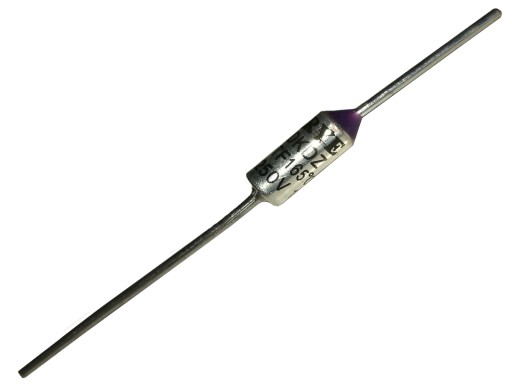Bezpiecznik termiczny 165`C 250V AC 10A