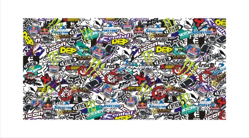 STICKERBOMB STICKER BOMB naklejka WZORY 200x50 cm