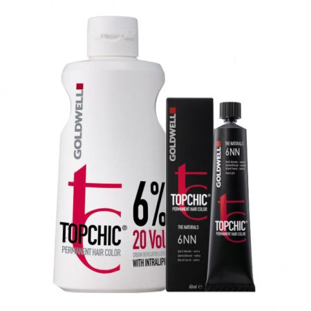 GOLDWELL TOPCHIC FARBA 60 ml + UTLENIACZ 60 ml