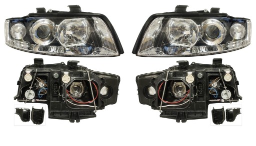 NOWE LAMPY REFLEKTOR Audi A4 B6 00-04 ORYG KPL 2sz