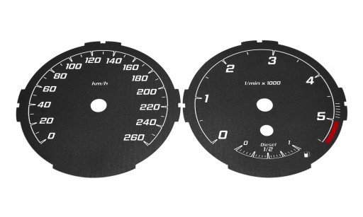 BMW E87 Diesel Tarcze Licznika [260km/h 5500rpm]