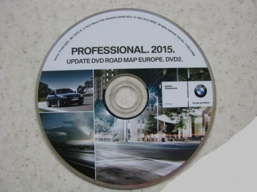 MAPA PŁYTA BMW PROFESSIONAL E60 E90 E70 E63 2015