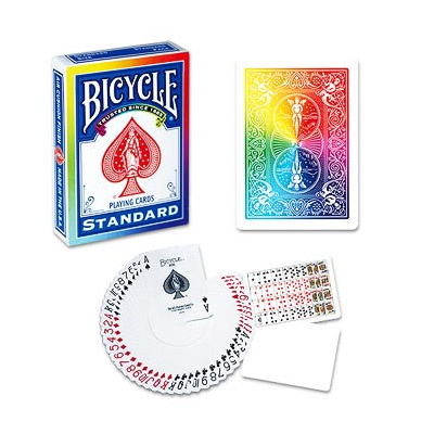 BICYCLE STANDARD karty do gry RAINBOW tęcza POKER kolorowe tęczowe