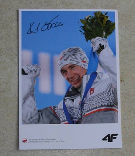 KAMIL STOCH - autograf zdjecie - SOCZI 2014