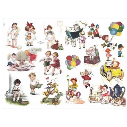 Papier do decoupage KLASYCZNY A4 D0401M