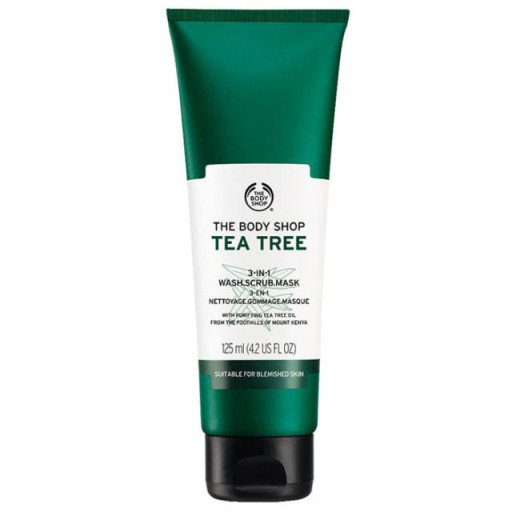THE BODY SHOP TEA TREE 3-in-1 WASH-SCRUB-MASK Żel Peeling Maska Trądzik