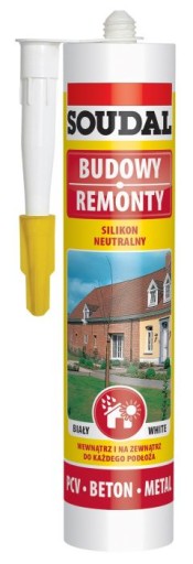 SOUDAL SILIKON NEUTRALNY Szary 280 ml