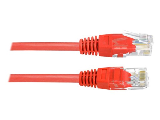 Kabel sieciowy 8p8c wtyk RJ45 LAN czerwony 5m(0292