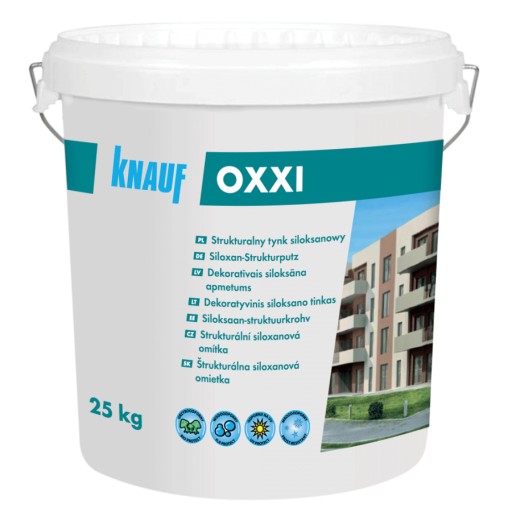 Knauf Tynk siloksanowy Oxxi S 25kg biały 1,5mm