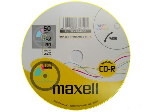 Maxell CD-R Printable 1szt koperta CD