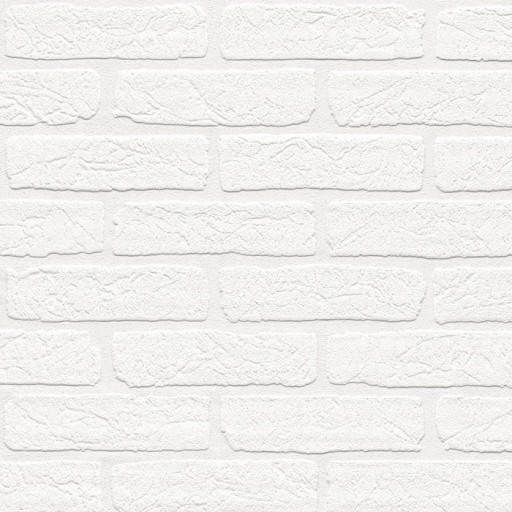 TAPETA PS 9136-30 Stone mur CZYSTA BIAŁA CEGŁA 3D