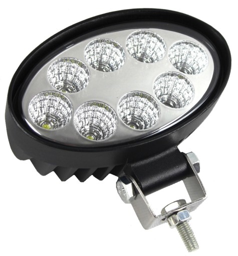 LAMPA ROBOCZA 8 LED OWALNA HALOGEN 12-24V MEGA MOC