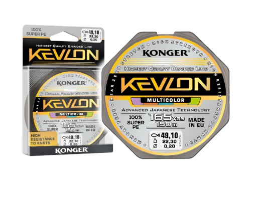 Plecionka Konger Kevlon Multicolor X4 0.12mm /150m