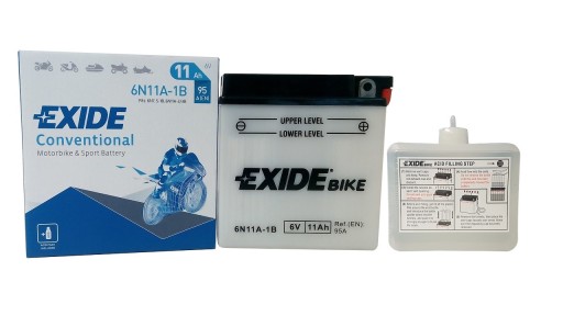 AKUMULATOR EXIDE MOTOCYKLOWY 6N11A-1B