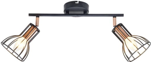 Lampa Sufitowa Ścienna LED Oprawa Ruchoma Spot Kinkiet Loft 2x E14 Sofia