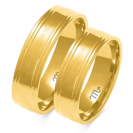 ZŁOTE ELEGANCKIE OBRĄCZKI 4 mm 8k id A-161