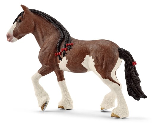 SCHLEICH 13809 KOŃ - KLACZ RASY CLYDESDALE FIGURKA