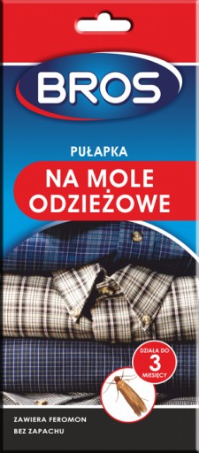 BROS PUŁAPKA FEROMONOWA NA MOLE ODZIEŻOWE