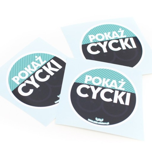 Naklejka sticker POKAŻ CYCKI sick-stickers