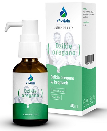 Olej Dzikie Oregano 30ml 100% naturalny Avitale