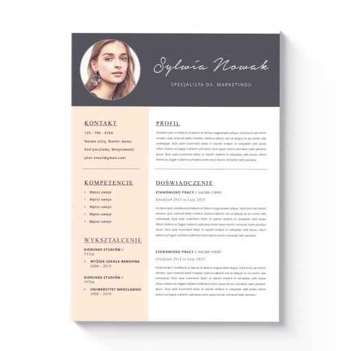 SZABLON CV + LIST MOTYWACYJNY EDYCJA W MS WORD