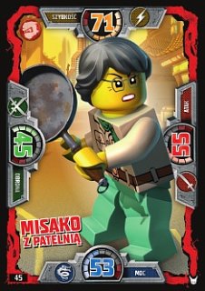 karta nr 45 Misako Z Patelnią Lego Ninjago 3